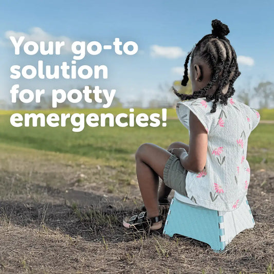 Collapsible Travel Potty Chair with Travel Bag & 30 Replacement Bags