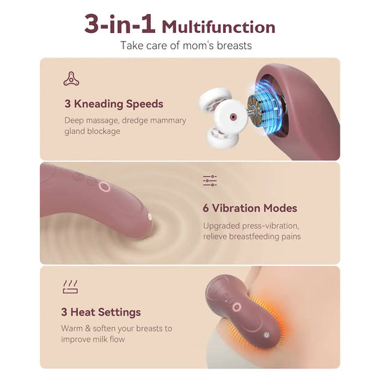 3-in-1 Kneading Lactation Massager