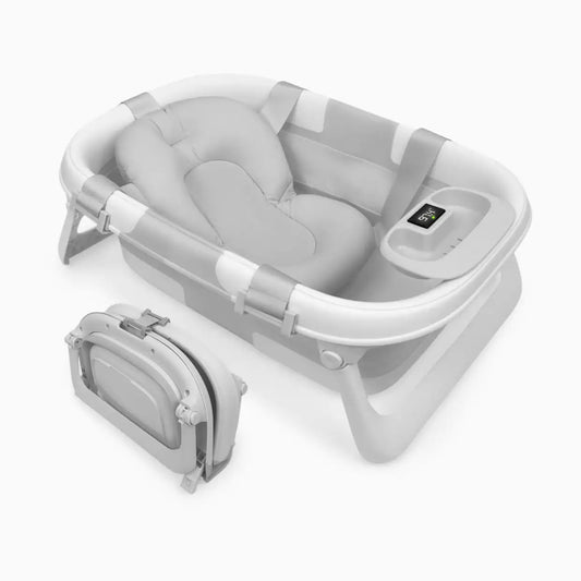 Fold ‘n Store Baby Bathtub With Built-in Thermometer