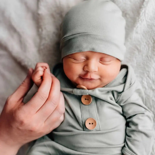 Bamboo Baby Knot Gown & Hat