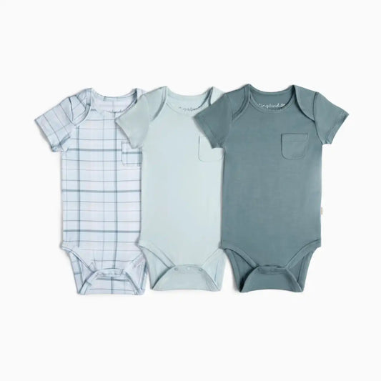 Bamboo Viscose Bodysuit with Pocket (3 Pack)