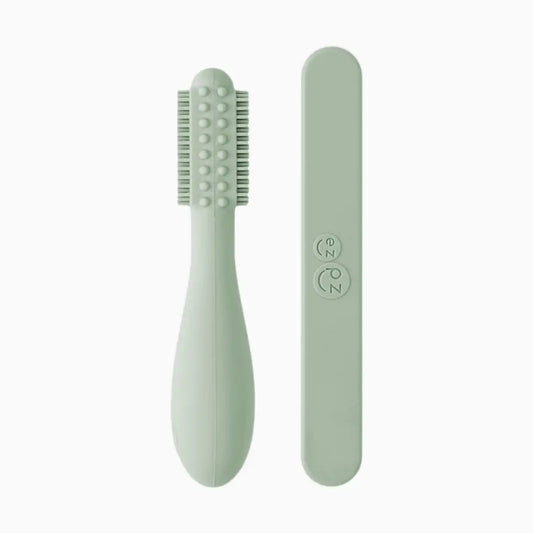 Baby-Led Toothbrush + Sensory Tongue Depressor Dual Pack