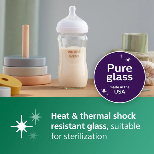 Glass and PPSU Natural Baby Bottle Gift Bundle