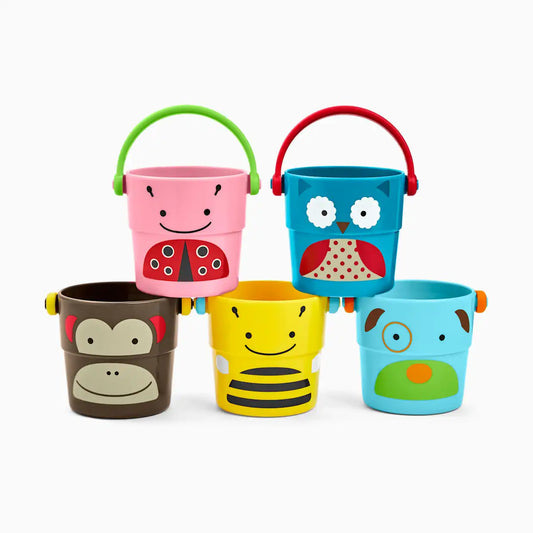 Zoo Stack and Pour Buckets (Set of 5)
