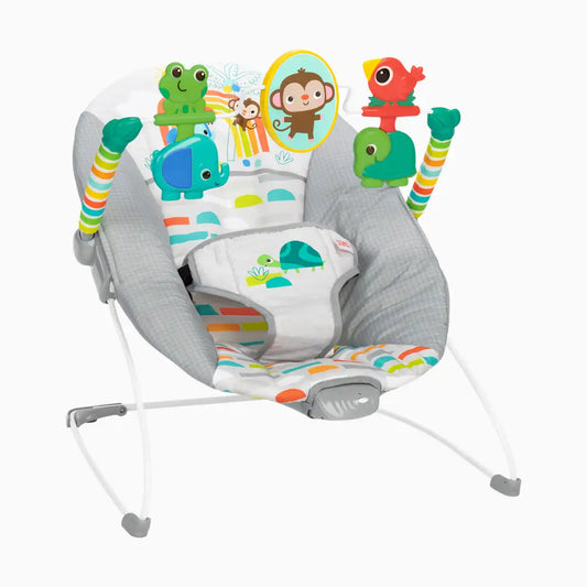 Playful Paradise Vibrating Baby Bouncer with Toys