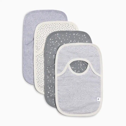 Organic Cotton Lap Shoulder Bib (4 Pack)