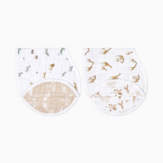 Organic Muslin Burpy Bibs (2 Pack)