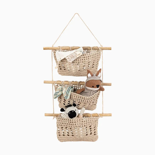 3-Tier Toy Hanging Wall Storage Organizer