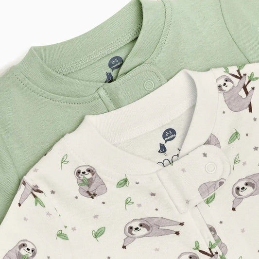 Organic Cotton 2-Way Zip Footie (2 Pack)