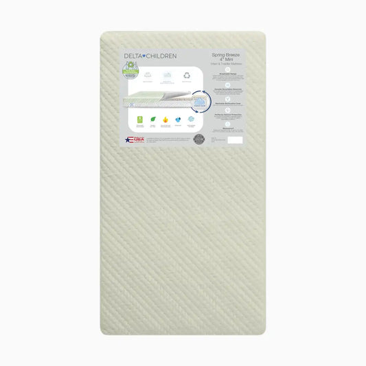 Mini Crib Size Spring Breeze 4-inch Breathable Mattress